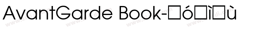 AvantGarde Book字体转换